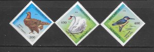 BIRDS - BELARUS #87-89 MNH