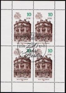 Germany(DDR). 1987 10pf Miniature Sheet. Part S.G.MSE2784 Fine Used