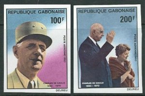 1980 Gabon 756-757b General de Gaulle 12,00 €