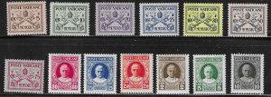 Vatican (1929) - Scott # 1 - 13,   MH