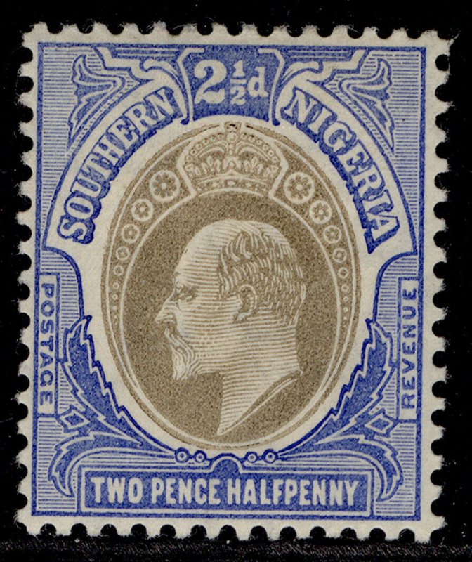 SOUTHERN NIGERIA EDVII SG36, 2½d blue M MINT.