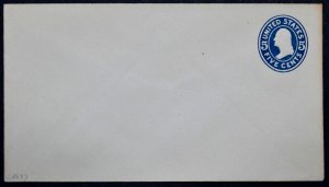 1907 US Sc. #U418 die 2 stamped envelope, mint entire, fair to good shape