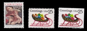 US 2427-2429, MNH - Christmas 1989