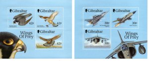 Gibraltar 811a,814b MNH .