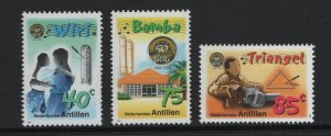 Netherlands Antilles  #867-869   MNH   1999   music dancing triangle