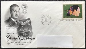 US #1484 Addressed FDC Artcraft George Gershwin SCV $1.00 L32