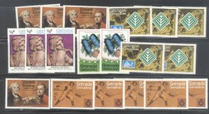Grenada Grenadines 19 stamp mini collection #1