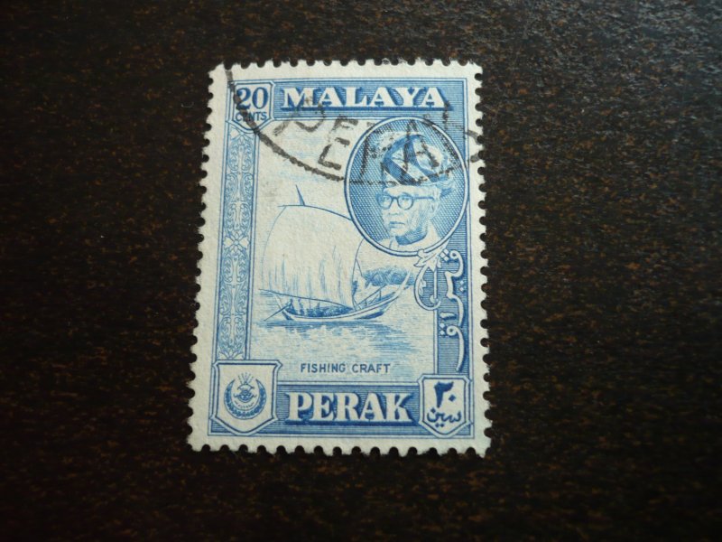 Stamps - Malay Fed State Perak - Scott# 133 - Used Part Set of 1 Stamp