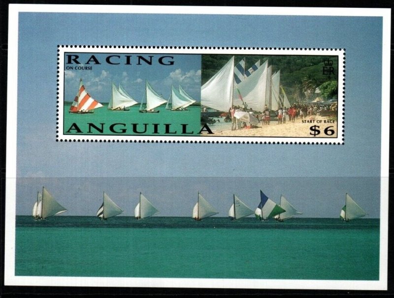 ANGUILLA SGMS896 1992 SAILING RACING MNH