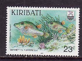 Kiribati-Sc#567- id9-unused NH set-Marine Life-Fish-1991-please note there is