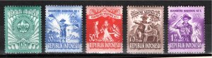 Indonesia 1955 MNH Sc B83-7