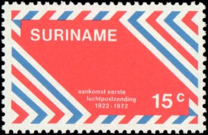 Suriname #397-398, Complete Set(2), 1972, Aviation, Never Hinged