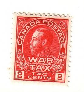 Canada Sc MR2 1915 2 c G V War Tax stamp mint NH