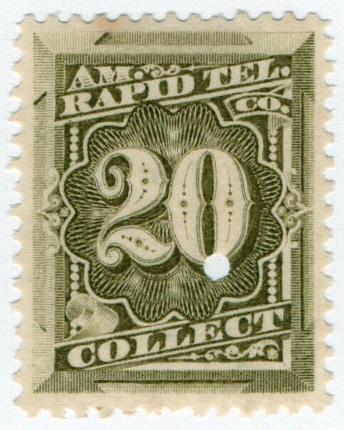 (I.B) USA Telegraphs : American Rapid 20c (Collect)