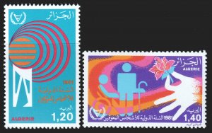 Algeria #666-667   - Intl Year of the Disabled (1981)