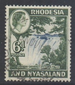 Rhodesia Nyasaland Scott 164 - SG24, 1959 Elizabeth II 6d used