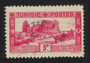 Tunisia Roman Amphitheatre El Dajem perf 11 1930 Canc SC#140 SG#189 MI#184A