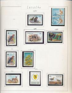 Lesotho 1970s/90s Wildlife Disney Birds M&U Appx 120 Items (Au10761)