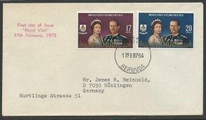 Bermuda # 316-17 Royal Visit FDC  (2) VF