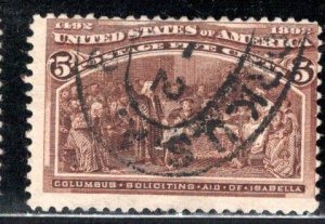 United States Scott # 234, used