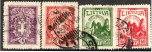Lithuania 279-282 Used. Short set