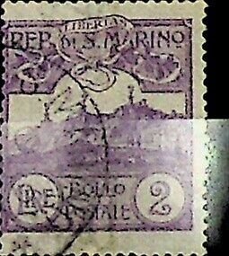 San Marino 1903 2L. Sas 44 Used Cert. w/Photo Silvano/Manuela Sorani  (002840)