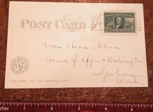1904 Louisiana Purchase US Stamp # 326 October 6 Postmark on Postcard