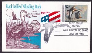 1990 Federal Duck Stamp Sc RW57 $12.50 FDC with unknown cachet (N4