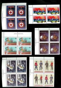 CANADA (111 pcs.) Imprint & Corner Blocks ALL Mint Never Hinged FV=C$120+