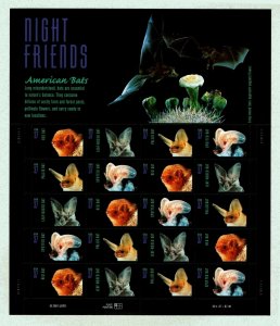 US #3664a Night Friends Pane of 20 Self Adhesives  - VF - CV$16.00 (ESP#351)