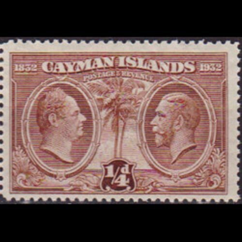 CAYMAN IS. 1932 - Scott# 69 Assmbly Cent. 1/4p LH