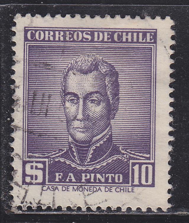 Chile 295 President Francisco A. Pinto 1956
