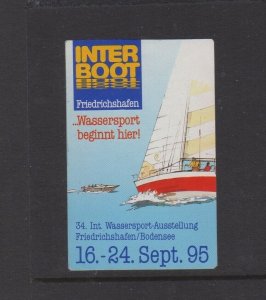 Germany Advertising Stamp - 1995 Aquatic Sports Exposition, Friedrichshafen