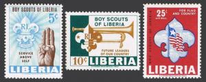 LIBERIA Sc#421-422 & C164 Boy Scouts (1965) MNH