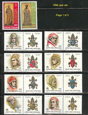 VATICAN MNH** 1998 Yeas set Scott 1063-1094 See all three...