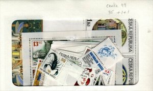 Czechoslovakia ( Ceska ) MNH Complete year set 1999   35 stamps+1 SS