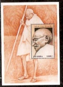 Uganda 1997 Mahatma Gandhi Famous Person Sc 1513 M/s MNH