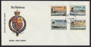 Saint Helena 475-478 Ships U/A FDC