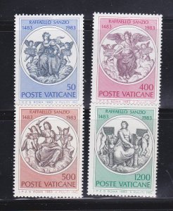 Vatican 725-728 Set MNH Allegories (B)