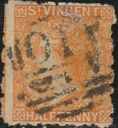 Saint Vincent, #24 Used  From 1880-81