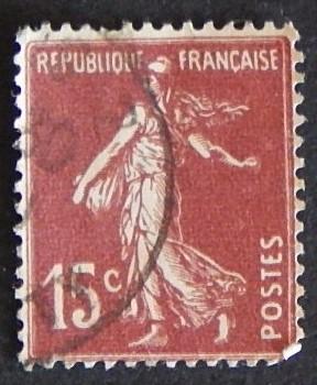 1925 -1926, Sower, 15c, France, YT #189 (1009-T)