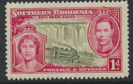 Southern Rhodesia SG 36 Mint never hinged  lovely colour well centered block