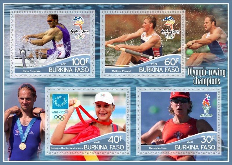 Stamps. Olympic Games. Rowing  8 sheets perforated