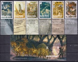 Guernsey UK 2017 Folklore Fairy Tales set of 6 + S/S MNH