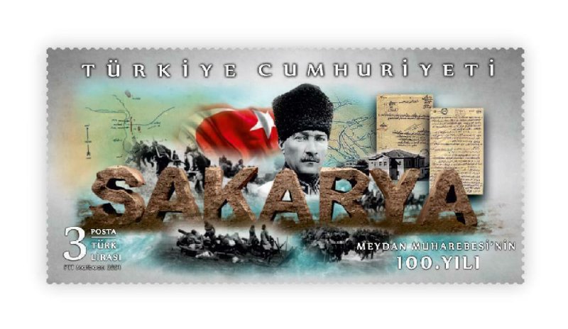 TURKEY / 2021 - 100th Anniversary of Sakarya Battle (Ataturk, Flag), MNH 
