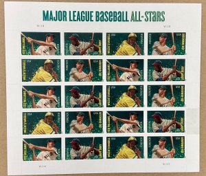 4694-97  Major League Baseball All-Stars, Forever MNH sheet of 20 FV $12.60 2012