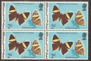 BELIZE SC# 347 F-VF MNH 1974 Block of 4