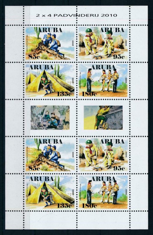 [NAV440] Aruba 2010 Scouting pfadfinder jamboree Miniature sheet MNH