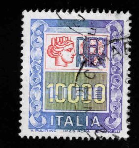 Italy Scott 1296 Italia stamp typical centering and cancel