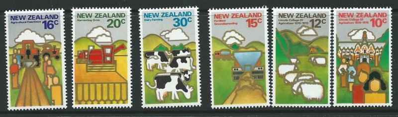 NEW ZEALAND SG1164/9 1978 LAND RESOURCES & LINCOLN COLLAGE MNH